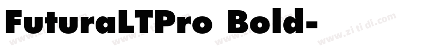 FuturaLTPro Bold字体转换
